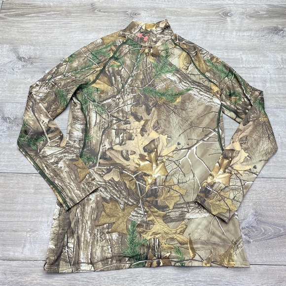 Under Armour Other - Under Armour Sweatshirt Mens XL Realtree Xtra Camo ColdGear Scent Control Fitted